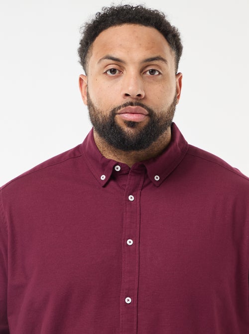 Camicia oxford dritta tinta unita - Kiabi