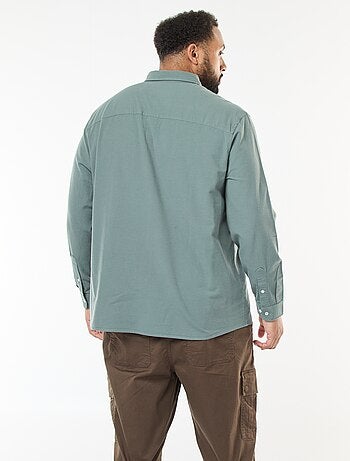 Camicia oxford dritta tinta unita