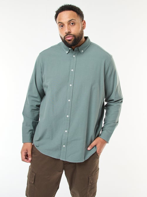 Camicia oxford dritta tinta unita - Kiabi