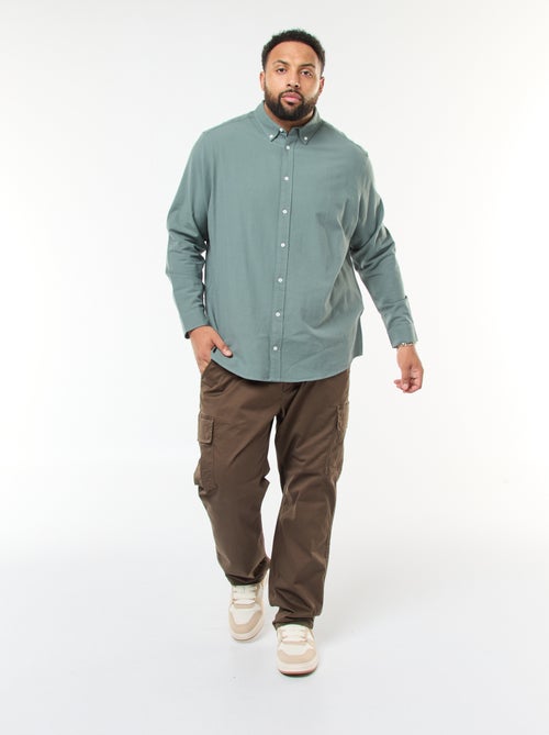 Camicia oxford dritta tinta unita - Kiabi