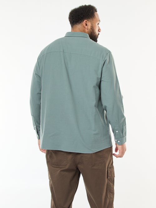 Camicia oxford dritta tinta unita - Kiabi