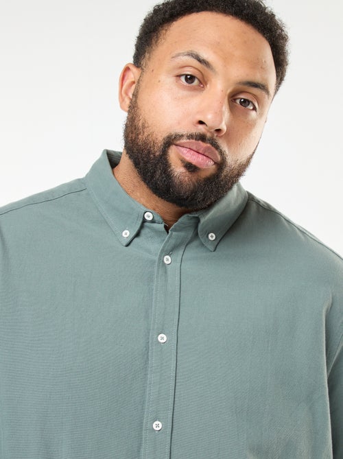 Camicia oxford dritta tinta unita - Kiabi