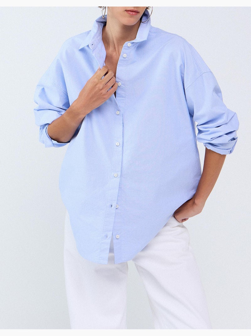 Camicia oxford, mo fashion Blu - Kiabi