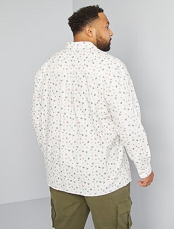 Camicia oxford stampata 'Natale'