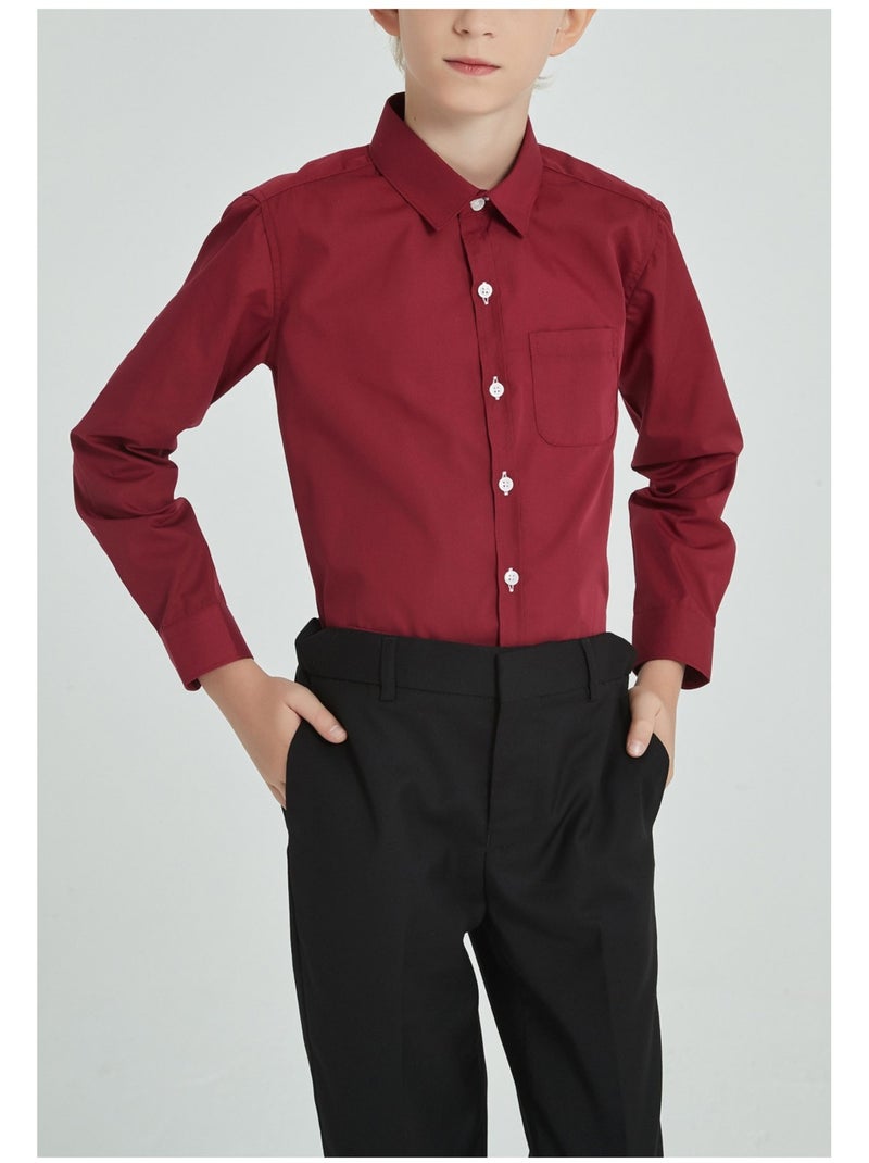 Camicia per bambini Kebello Bordeaux - Kiabi
