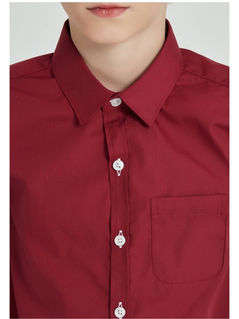 Camicia per bambini Kebello Bordeaux - Kiabi