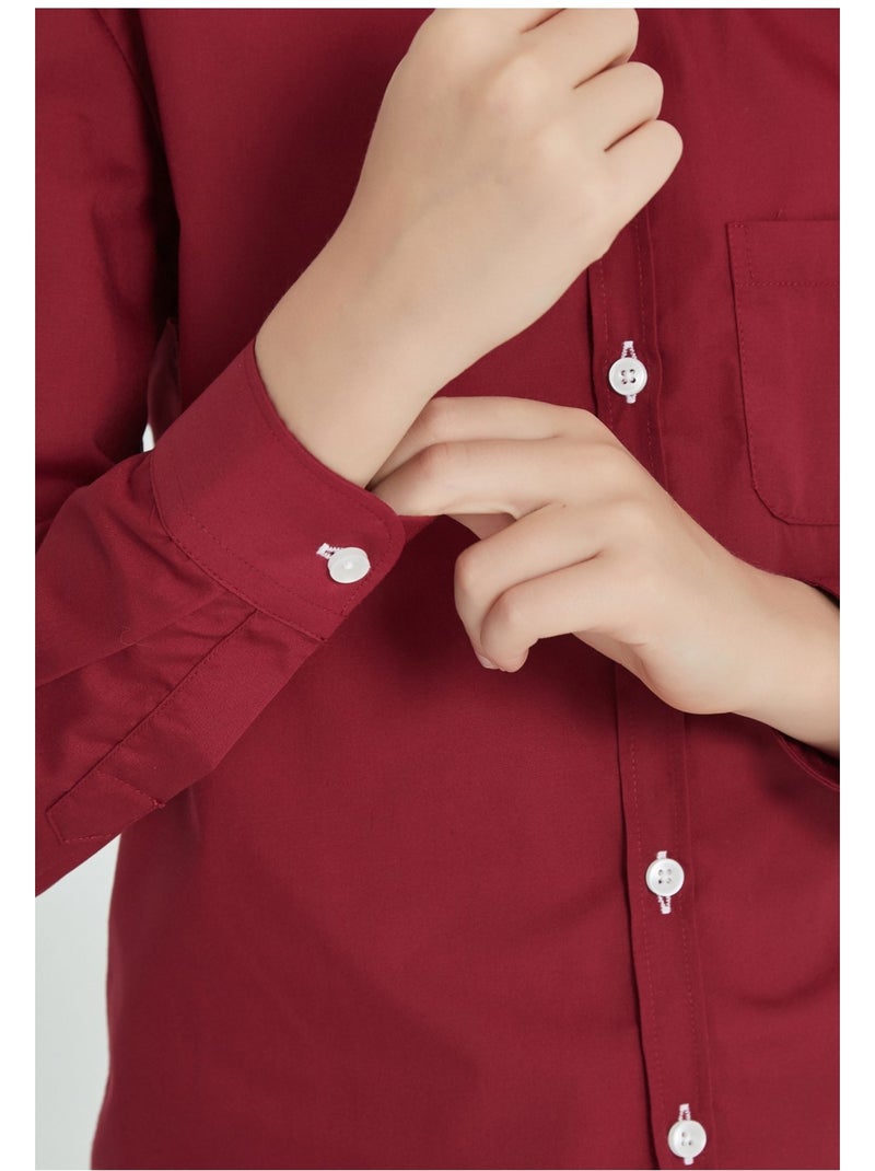 Camicia per bambini Kebello Bordeaux - Kiabi