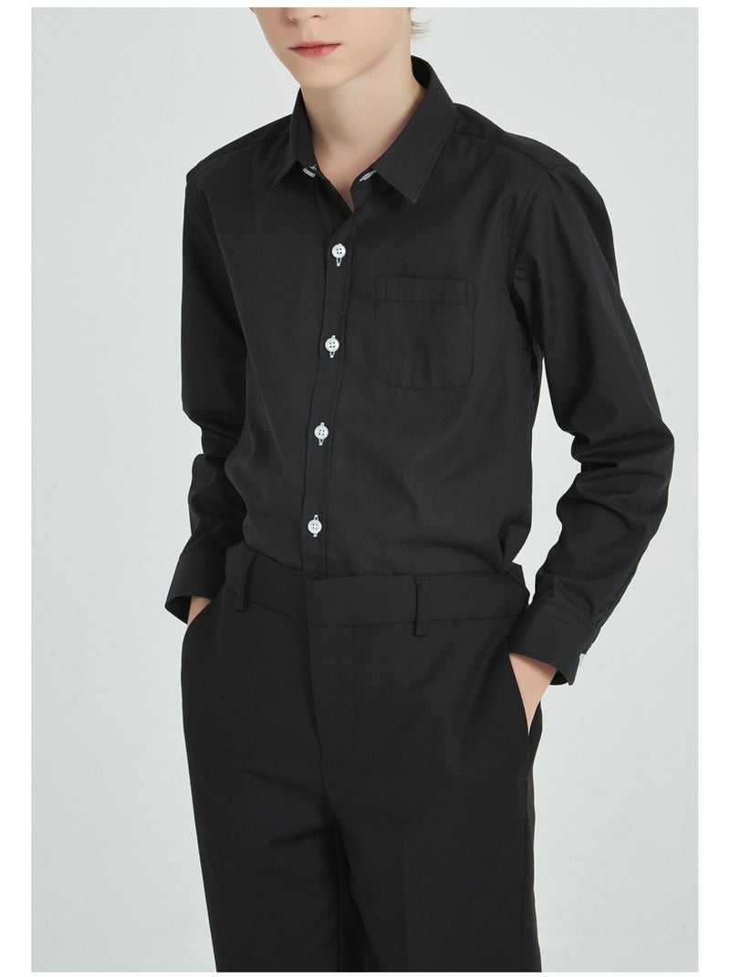 Camicia per bambini Kebello Nero Nero - Kiabi