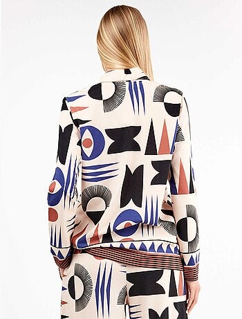 Camicia pigiama con motivi geometrici