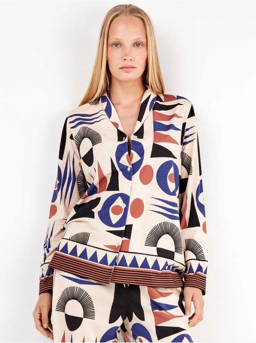 Camicia pigiama con motivi geometrici - Kiabi