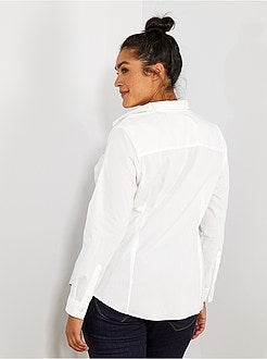 Camicia popeline stretch - Kiabi