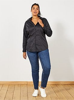 Camicia popeline stretch - Kiabi