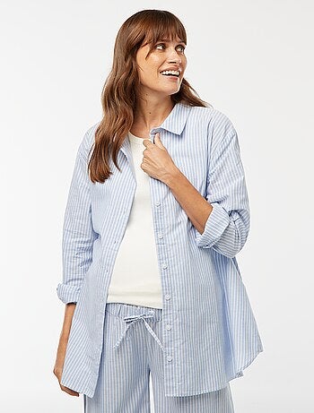 Camicia premaman a righe