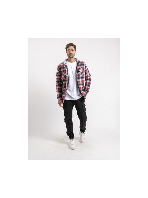 Camicia quadri con cappuccio TARZAC - Kiabi