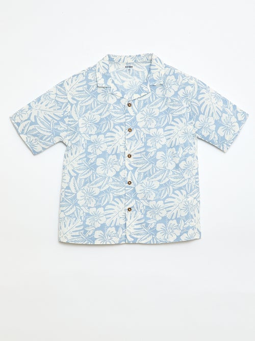 Camicia regular a maniche corte in cotone - Kiabi Camicia regular a maniche corte in cotone - Kiabi