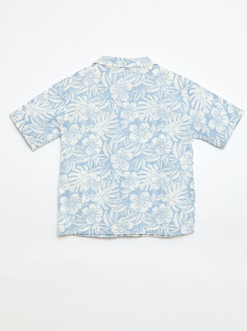 Camicia regular a maniche corte in cotone - Kiabi Camicia regular a maniche corte in cotone - Kiabi