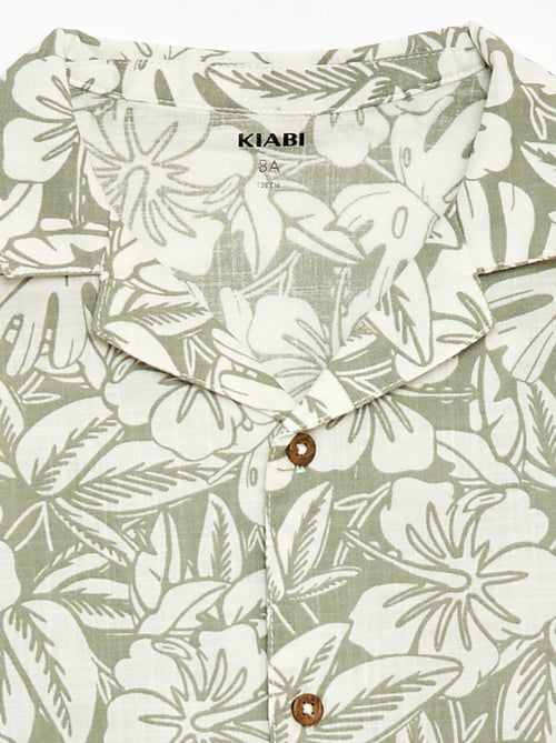 Camicia regular a maniche corte in cotone - Kiabi Camicia regular a maniche corte in cotone - Kiabi