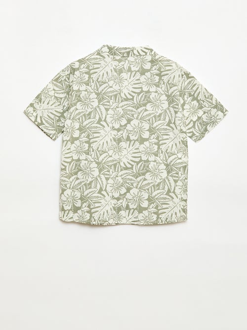 Camicia regular a maniche corte in cotone - Kiabi Camicia regular a maniche corte in cotone - Kiabi