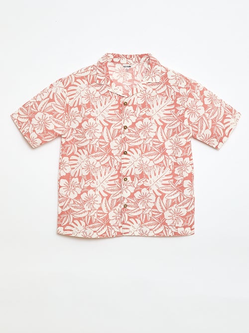 Camicia regular a maniche corte in cotone - Kiabi Camicia regular a maniche corte in cotone - Kiabi