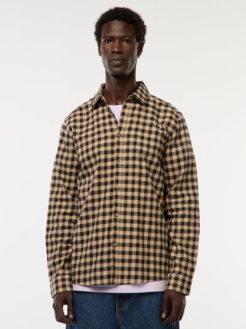 Camicia regular a quadri - Kiabi
