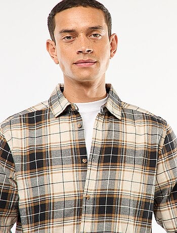 Camicia regular a quadri