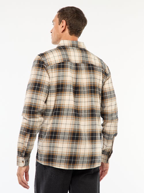 Camicia regular a quadri - Kiabi