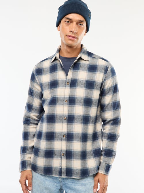 Camicia regular a quadri - Kiabi