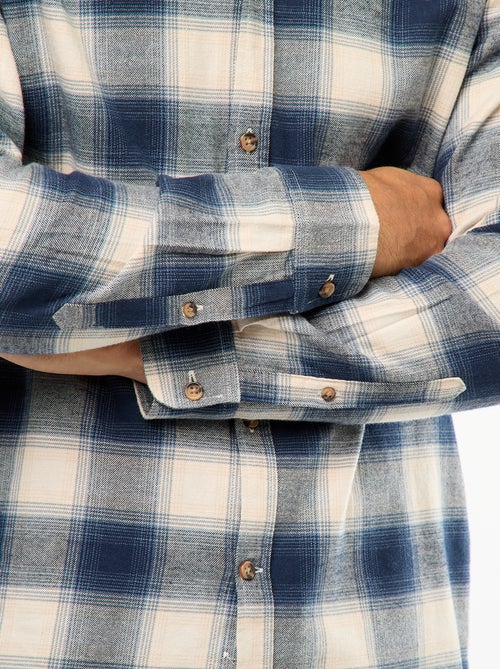 Camicia regular a quadri - Kiabi