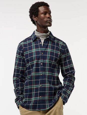 Camicia regular a quadri