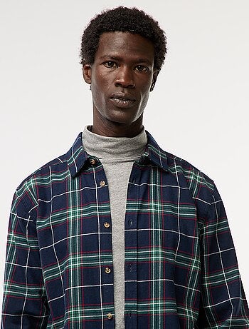 Camicia regular a quadri