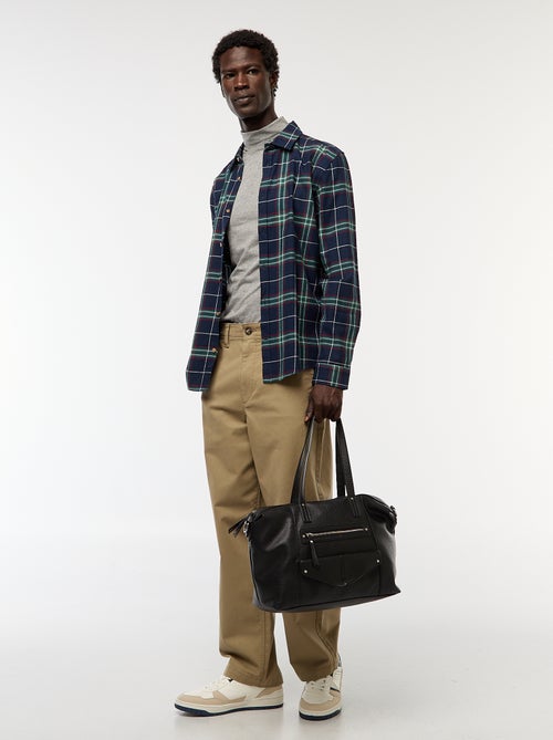 Camicia regular a quadri - Kiabi