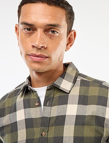 Camicia regular a quadri