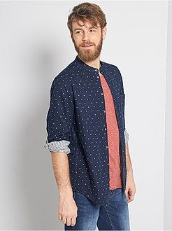 Camicia regular collo alla coreana - Kiabi