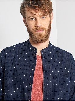 Camicia regular collo alla coreana - Kiabi