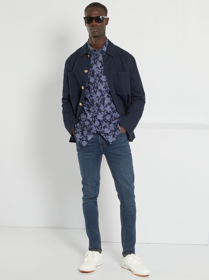 Camicia regular con motivi BLU - Kiabi