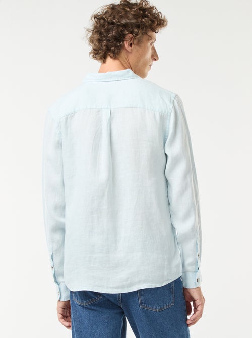 Camicia regular fit in lino - Kiabi