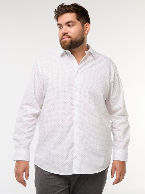 Camicia regular fit / taglio dritto con motivo - Kiabi