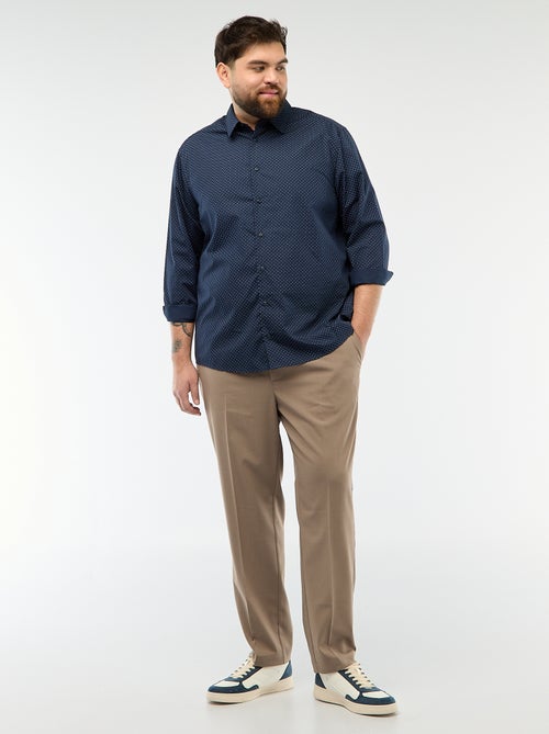 Camicia regular fit / taglio dritto con motivo - Kiabi