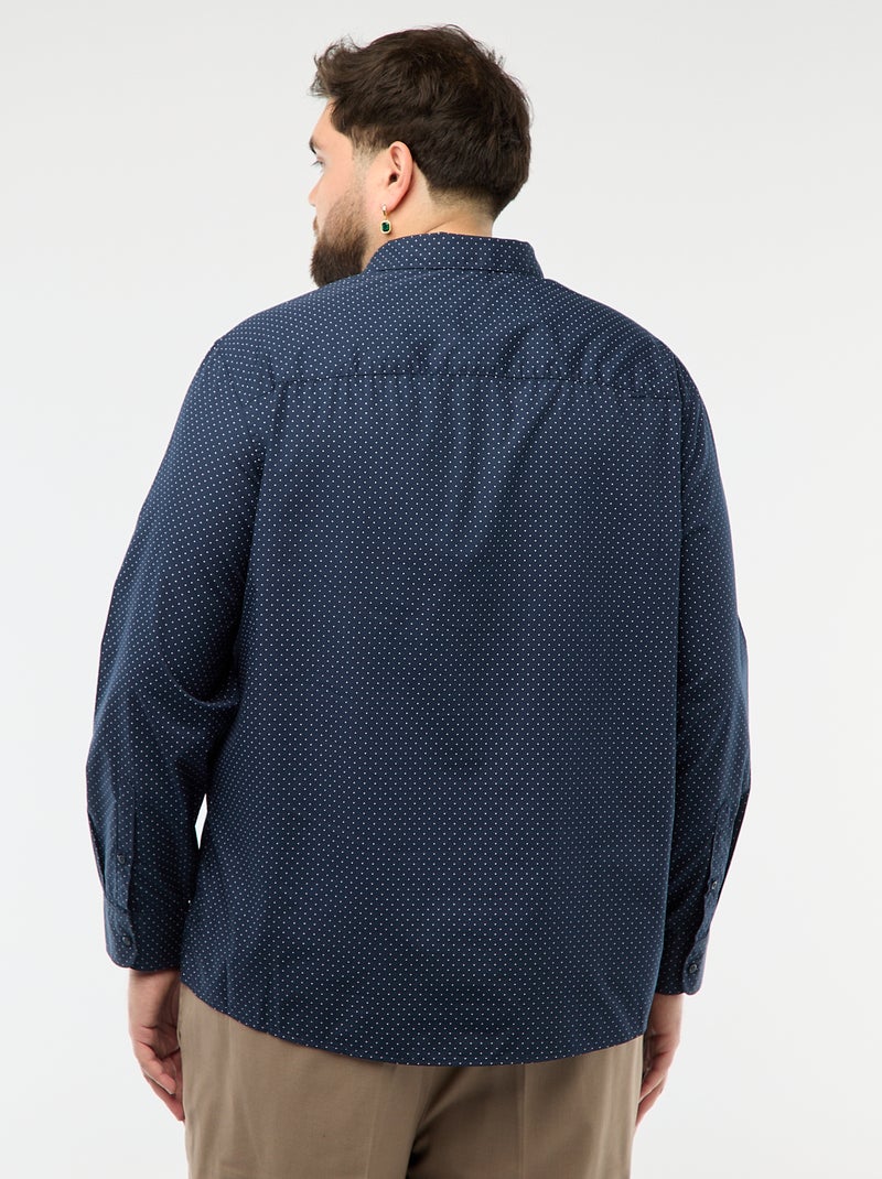 Camicia regular fit / taglio dritto con motivo Blu - Kiabi