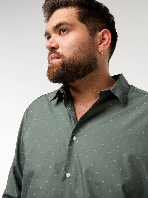 Camicia regular fit / taglio dritto con motivo - Kiabi