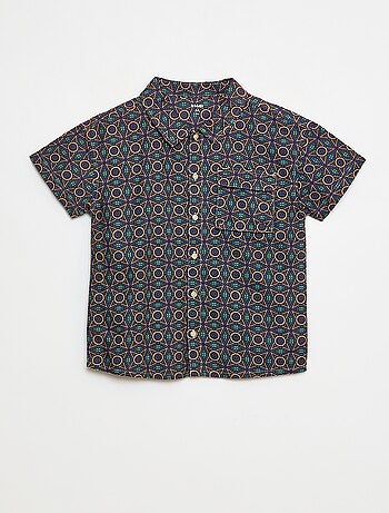 Camicia regular oxford in cotone tinta unita