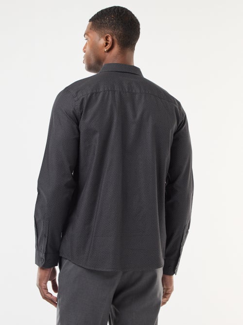 Camicia regular in tessuto dobby di cotone - Kiabi