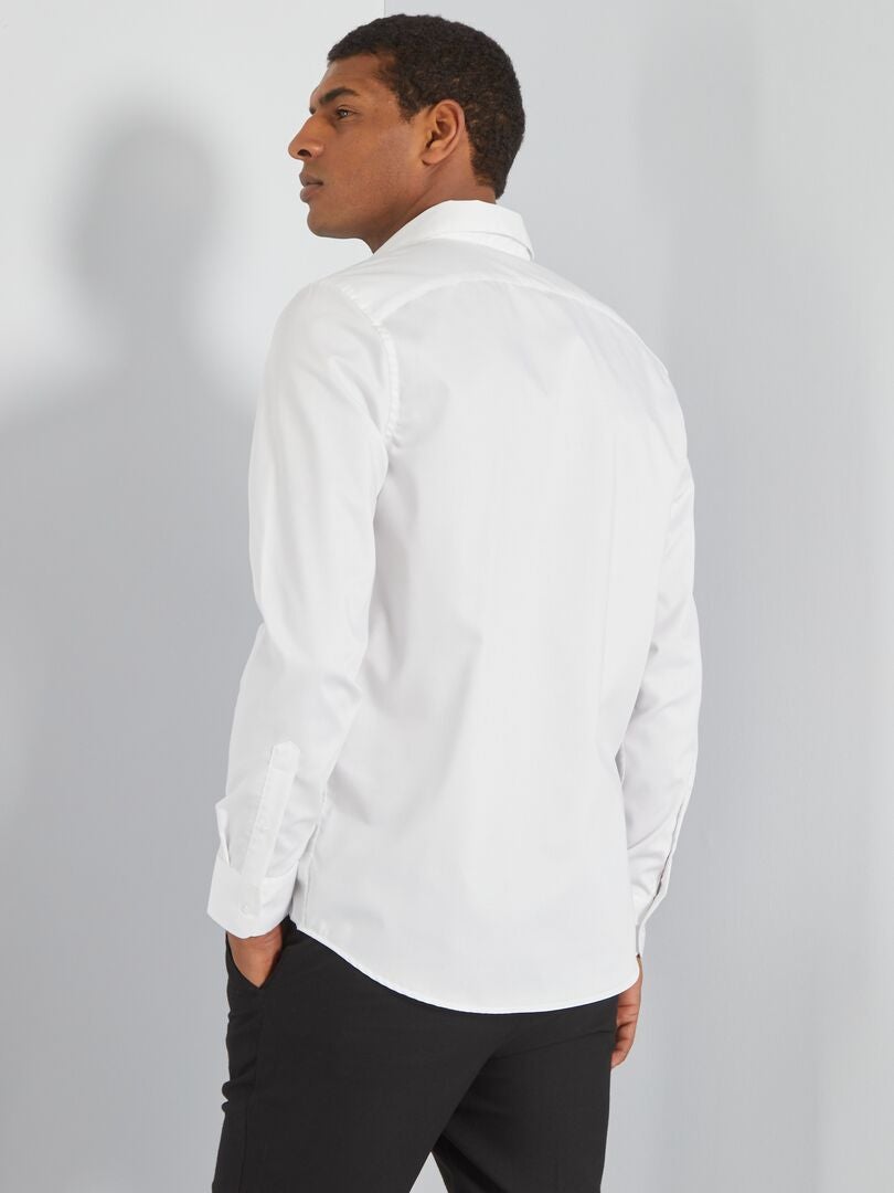 Camicia regular 'no stiro' bianco - Kiabi