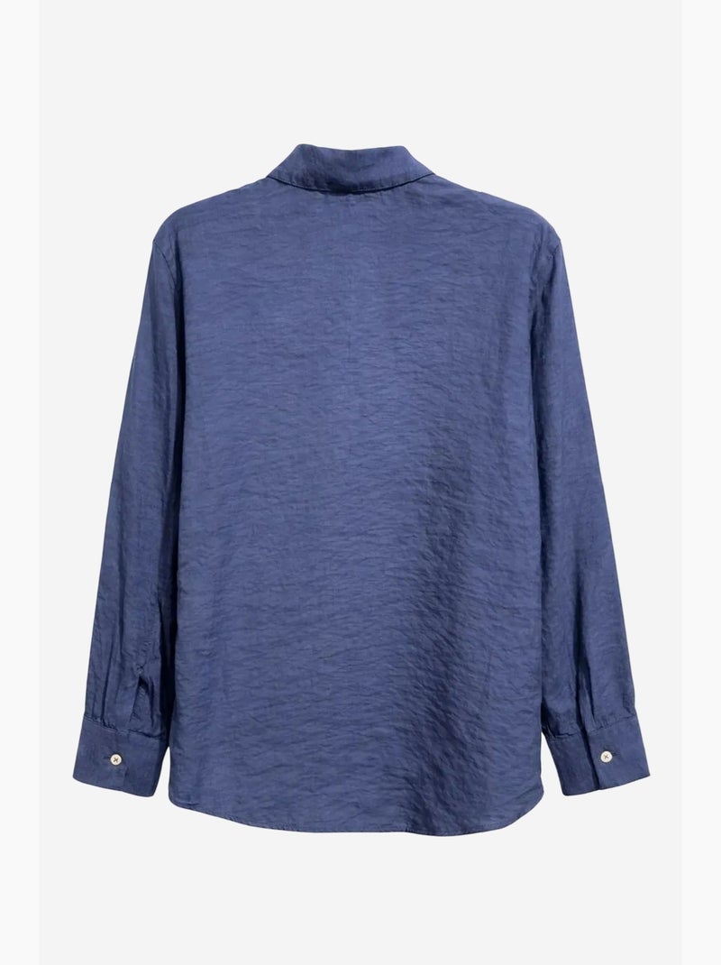 Camicia relaxed fit con taschino mixray Blu marino - Kiabi