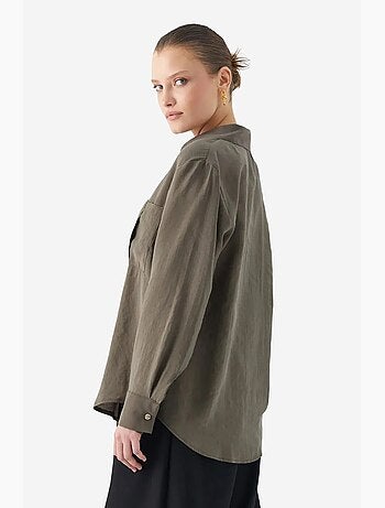 Camicia relaxed fit con taschino mixray
