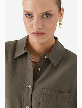 Camicia relaxed fit con taschino mixray