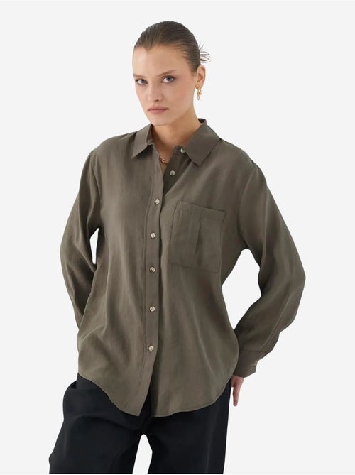 Camicia relaxed fit con taschino mixray - Kiabi Camicia relaxed fit con taschino mixray - Kiabi