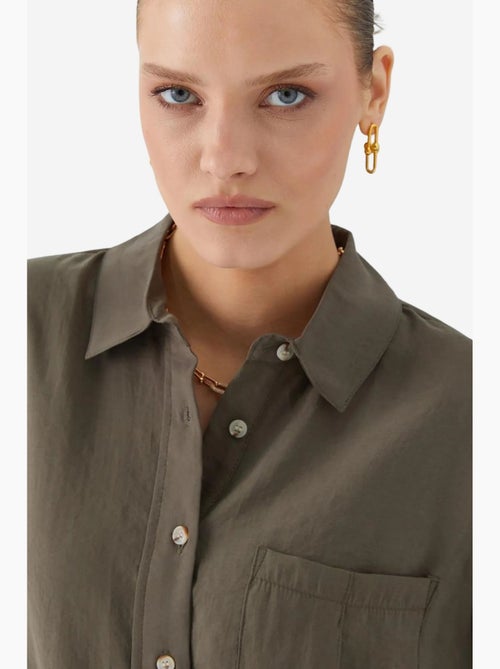 Camicia relaxed fit con taschino mixray - Kiabi Camicia relaxed fit con taschino mixray - Kiabi