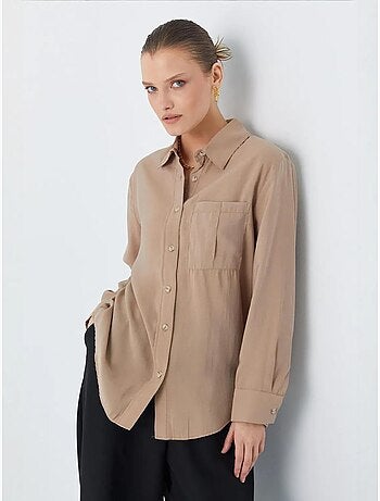 Camicia relaxed fit con taschino mixray