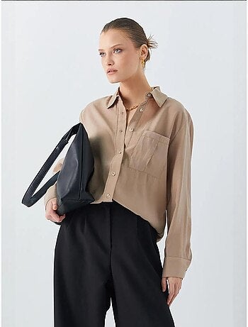 Camicia relaxed fit con taschino mixray